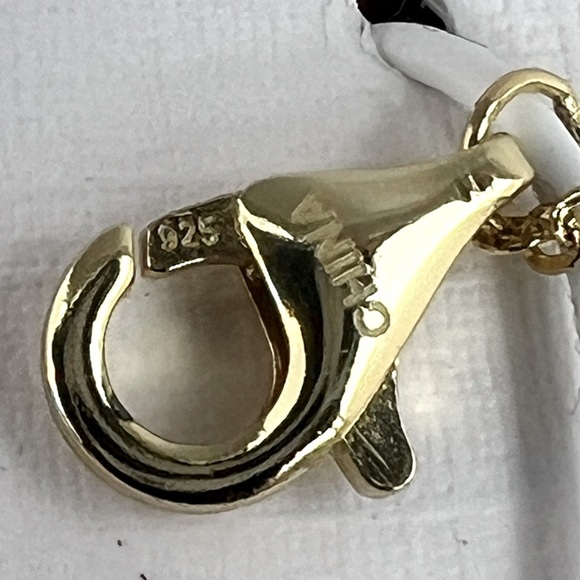 RACHEL ZOE, CLOVER STERLING SILVER BRACELET, 3 GOLD/BLACK CLOVER,CUBIC ZIRCONIA - Picture 9 of 17